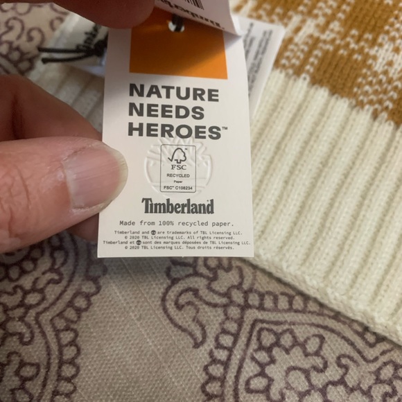 NWT Timberland Buffalo Plaid Print unisex scarf - Picture 2 of 5